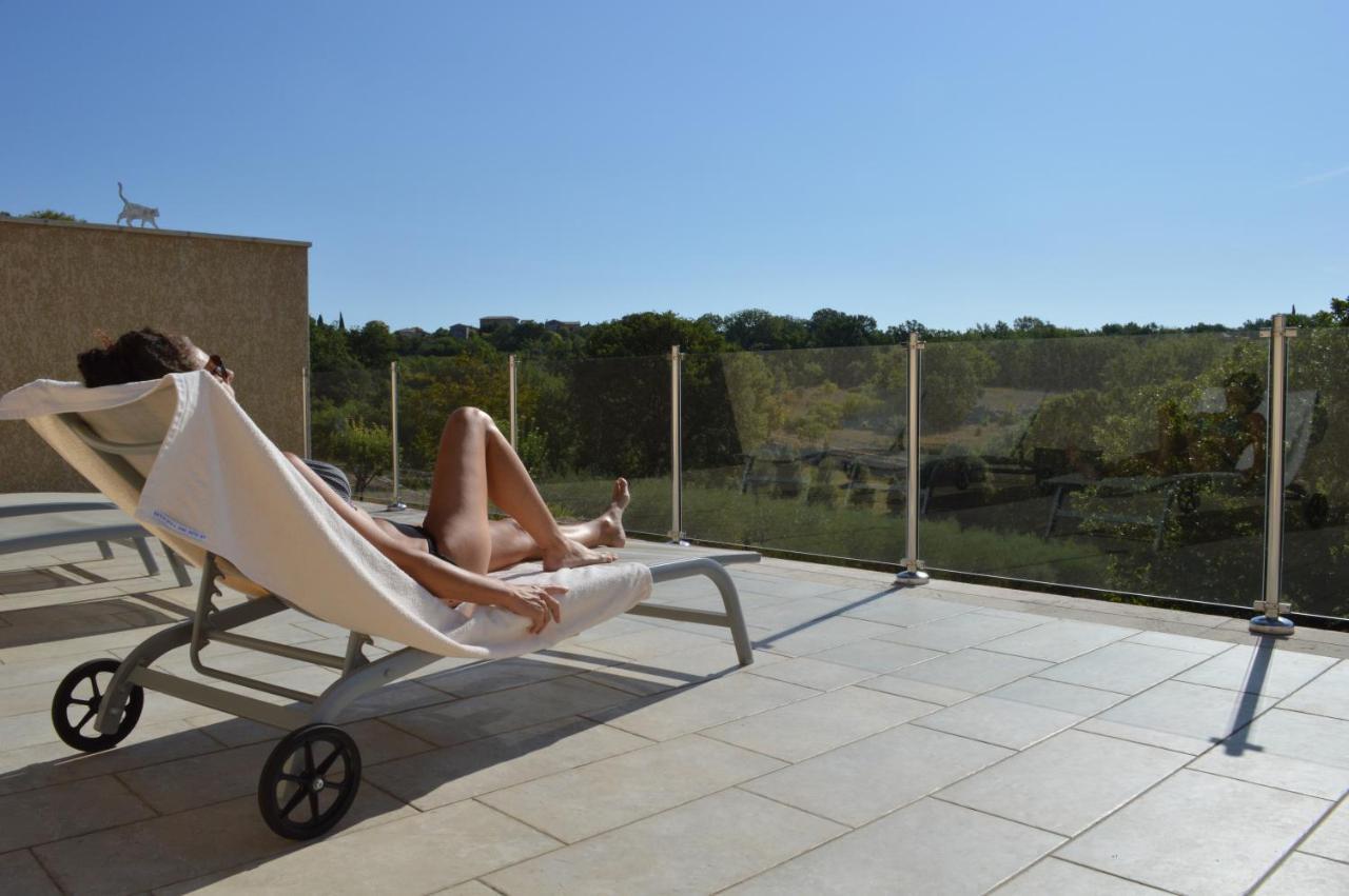 Le Clos Des Taulelles Gite Le Figuier Saint-Privat-de-Champclos Bagian luar foto